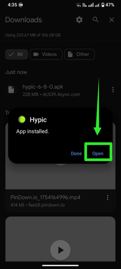 Hypic File Download Method